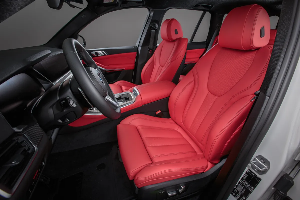 Перетяжка салона BMW X5 — натуральная кожа